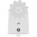 Sliede 15" 3/8 1.5mm 158VXLHK095 Oregon 5400182036319