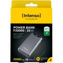 Intenso Power Bank 7332054 20000 mAh, Li-Pol&uuml;meer, 20 W, 1x USB Type-A, 1x USB Type-C, ESD kaitse, laadija kaasas