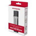 Axagon M&auml;lukaardi lugeja CRE-DAC USB 3.0 Type-A/Type-C 5000 Mbit/s 2 pesa, &uuml;hilduvad m&auml;lukaardid: MicroSD, SD, MMC, hall