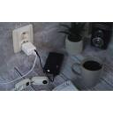 Emos Универсальное USB настенное зарядное устройство GaN V02G20, 20 Вт, 100-240 В, 2xUSB, быстрая зарядка, защита от перегрузки