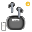 EarFun Air2 TW210B TWS bezvadu austiņas Bluetooth 5.3 LDAC 10 mm dinamikas draiveri līdz 40 st kopējais darbības laiks ar uzlādes futrāli IPX7 ūdens izturība ENC mikrofonos melns