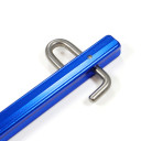 Stiprs telts mietiņš, alumīnijs, 30 cm, zils, R056816, BasicNature