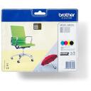 Brother Tintes kasetne LC229XLVALBP, 4 kasetnes, līdz 2400 lappusēm (melns), līdz 1200 lappusēm (ciāns, magenta, dzeltena)