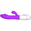 Erolab G-punkta un klitora masieris ZYCD01p, 30 frekvenču, 200 mAh, 2 motori, USB uzlāde, silikons + ABS, violeta