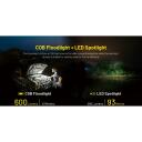 Nitecore NWL20 600 лм LED, 93 м дальность света, 5000 мАч аккумулятор, водонепроницаемый, USB зарядка, черный/желтый