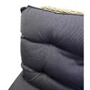Besk aiabaldikomplekt 9126073, 90x90cm, 133x75cm, 4-6 istekohta, metallraam, klaaspind, punutud rattan