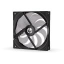 Endorfy Datora ventilators EY4A004, 140mm, 12V, 0.4A, 1800RPM, FDB, 3-pin + 4-pin, melns, LED apgaismojums, antivibrācijas sistēma