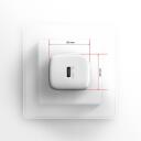 Axagon laadija ACU-PD30W 30W, 1x USB-C, kiire laadimine, valge, toiteadapter, CE, RoHS