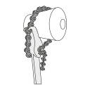 Universālā ķēdes atslēga, maks. 120 mm LLC-801 TRUPER