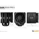Be Quiet CPU Охладитель Dark Rock Pro 5 BK036, 2 вентилятора, 7 тепловых трубок, 270W TDP, 8.9dB/23.3dB уровень шума