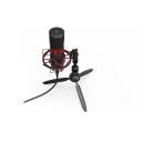 Endorfy Solum Streaming T Black PC mikrofon EY1B003, 24 bit, 48 kHz, 1.8 m, USB, statiiv, k&otilde;rvaklappide v&auml;ljund