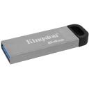 Kingston USB m&auml;lupulk DataTraveler Kyson DTKN/64GB, 64 GB, USB 3.2, 200 MB/s, 60 MB/s, Must/Hall, Vastupidav ja kerge