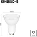 Emos LED pirn GoSmart MR16 ZQW832R, 4,8 W, 400 lm, RGB, Wi-Fi, dimmerdatav, 220-240 V, 50/60 Hz, 20 000 h, GU10