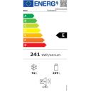Beko &Scaron;aldytuvas B3RCNA344HG, 301L, 209L, 92L, 37dB, NoFrost, Elektroninis valdymas, Pilka