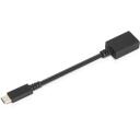 Lenovo USB-C kuni USB-A adapter 4X90Q59481, 0,14m, 5Gbit/s, 5V/2A, USB 3.2 Gen 1, must