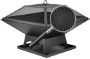 STEEL FIRE PIT WITH LID 45 X 45CM 99715 LUND