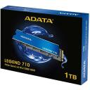 Adata SSD M.2 2280 ALEG-710-1TCS 1TB, Lugemise kiirus 2400 MB/s, Kirjutamise kiirus 1800 MB/s, PCIe Gen3 x4, NVMe 1.4, 3D NAND