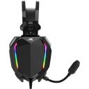 Baracuda Austiņas SEAGUL-B, 310g, 20Hz-20kHz, 118dB, 32&Omega;, 2.15m, vadu, varavīksnes LED apgaismojums
