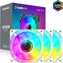 Gamemax Korpuse ventilaator KF300R WH, 120mm, 800-1600 rpm, 44.35 cfm, PWM tugi, ARGB ventilaator