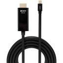 Lindy Video kaabel 36927 Mini DisplayPort HDMI 3840x2160@30Hz, 2m, 7.1 heli, must