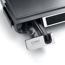 Double contact grill with thermocontrol 2000W stainless steel black SteakMaster Pro 02838 Caso