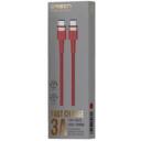 Orsen USB kabelis S53, 3A, 1M, TPE + audums, YD/T 1591-2009