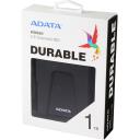 Adata I&scaron;orinis HDD AHD680-1TU31-CBK 1TB, USB 3.2 Gen 1, juodas, 256-bit AES, maitinimo laidas, smūgio jutikliai
