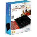 Esperanza EKH011 Indukcijas plīts, 230 V, 2000 W, 25x25 cm, 8 temperatūras līmeņi, LCD displejs