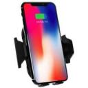 Devia Auto telefona turētājs 120EA1940001, 5V/1A, 9V/1,2A, Qi, 55-86mm, 360&deg;, USB-C, bezvadu lādē&scaron;ana