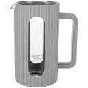 Resto French Press 90533, 1 Л, серый, боросиликатное стекло, фильтр из нержавеющей стали, пластиковая крышка, эргономичная ручка