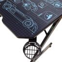 Subsonic Spēļu galds SA5706-B1, 750mm, 1200x600mm, tērauds, PVC, augstuma regulē&scaron;ana, austiņu un krūzes turētājs