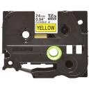 Brother TZe-FX651 elastīga laminēta ID lente, 8 m, 2.4 cm, melns uz dzeltena, termopārnese, papīrs