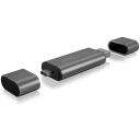 Raidsonic Ārējais kar&scaron;u lasītājs IB-CR200-C, 1xUSB 2.0, 480 Mbit/s, Micro SDHC, Micro SDXC, SD, SDHC, SDXC, MMC