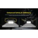 Nitecore Žibintuvėlis HC75 UHE, 3000 lm, 32 LED, 5500 mAh, IP68, Aliuminis, Polikarbonatas, USB įkrovimas, Juoda/Geltona