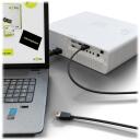Goobay HDMI kabelis 41082, 1m, 8K atbalsts, melns, apaļ&scaron;, HDMI - vīrie&scaron;u savienotājs