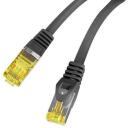 Lanberg Patchcord kabelis 0.25m PCF6A-10CU-0025-BK, 27AWG, 6.0mm, CU, LSZH, līdz 500MHz, līdz 10Gbps