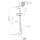 Ab Du&scaron;ikomplekt koos varrega 9145661, 650mm, &uuml;mmargune, 1500mm, 95mm, 3 režiimi