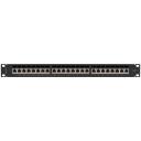 Lanberg Patch paneel 24 porti 1U PPS7-1024-B, 24 pesa, 1U, Cat7, must