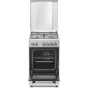 Simfer Gāzes plīts 5405SERGG, 4 degļi, 43 l, Elektriskā krāsns, Elektroniskā aizdedze, Nerūsējo&scaron;ais tērauds