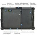 Durabook Планшет R8H1P1DEB_BLX 8"/8GB/128GB, IP66, 8 ядер, 10 ядерный процессор, 800 cd/m&sup2;, 2MP фронтальная камера