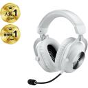 Logitech ausinės PRO X 2 LIGHTSPEED 981-001269 belaidės, Bluetooth, 20-20000 Hz, 30 m, 38 &Omega;, 50 mm, 1100 mAh, 345 g, balta