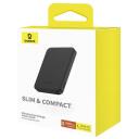 Baseus Magnetinis Mini Powerbank P10022107113-00, 5000 mAh, 20 W, USB Type C, juodas, belaidis įkrovimas, su indikatoriumi