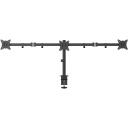 Gembird LCD monitors stiprinājuma roka MA-D3-01, 17-27'', VESA 75x75-100x100 mm, 2 displeji, melna