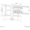 Neomounts sienas stiprinājums WL40S-850BL18 pilna kustība, 43-86", 60 kg, VESA 200x100-800x400 mm, 5-61 cm attālums no sienas