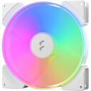 Fractal Design Kaste ventilators AL-18 FD-FAN-PRI-AL18-PWM-WT, 180 mm, 249.56 m3/h, 14.9-37.4 dBA, PWM kontrole, RGB apgaismojums