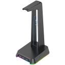 Onikuma statīvs austiņām ST-2B RGB, 384g, <250mA, 3xUSB2.0, 3.5mm, RGB apgaismojums, 1.5m kabelis