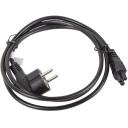 Lanberg S&uuml;learvuti toitekaabel CA-C5CA-11CC-0018-BK, 1,8 m, VDE, Schuko, IEC320 C5, must