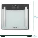 Salter Kūno svaras 9137 SVWH3REU16, 180kg, 1.5kg, 300mm, 280mm, 19mm, LCD, 8 vartotojų, 2 AAA, kūno riebalų analizė