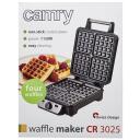 Camry | Waffle maker | CR 3025 | 1150 W | Number of pastry 4 | Belgium | Black/Stainless steel