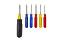 Mini Screwdriver Set, WMC TOOLS, WMC-711A07, 7 pcs, plastic handle, 35 mm rods